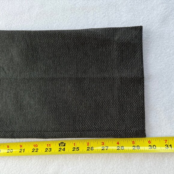 Chicos Women's Pull-on Elastic Waist Faux Pockets Pin Print Black/Gray Pants 14R - Picture 10 of 10